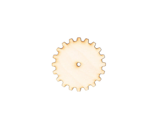 Solid Gear 20 Tooth-Wood Gear-Chunky Teeth-Laser Cut -Choose A Size-DIY Crafts-Steampunk Crafts-Wood cutout-Cogs-Wooden Crafts-Steampunk