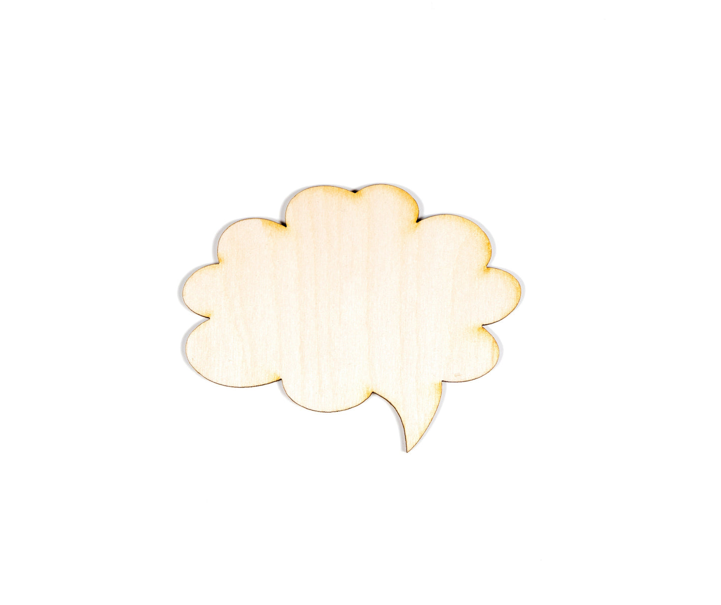 Cloud Speech Bubble SLIM-BLANK-Laser Cut-Choose A Size-DIY Crafts-Comic Book Designs- Gifts-Wood cutout-Home Decor-Comic Theme-Wood Cutouts