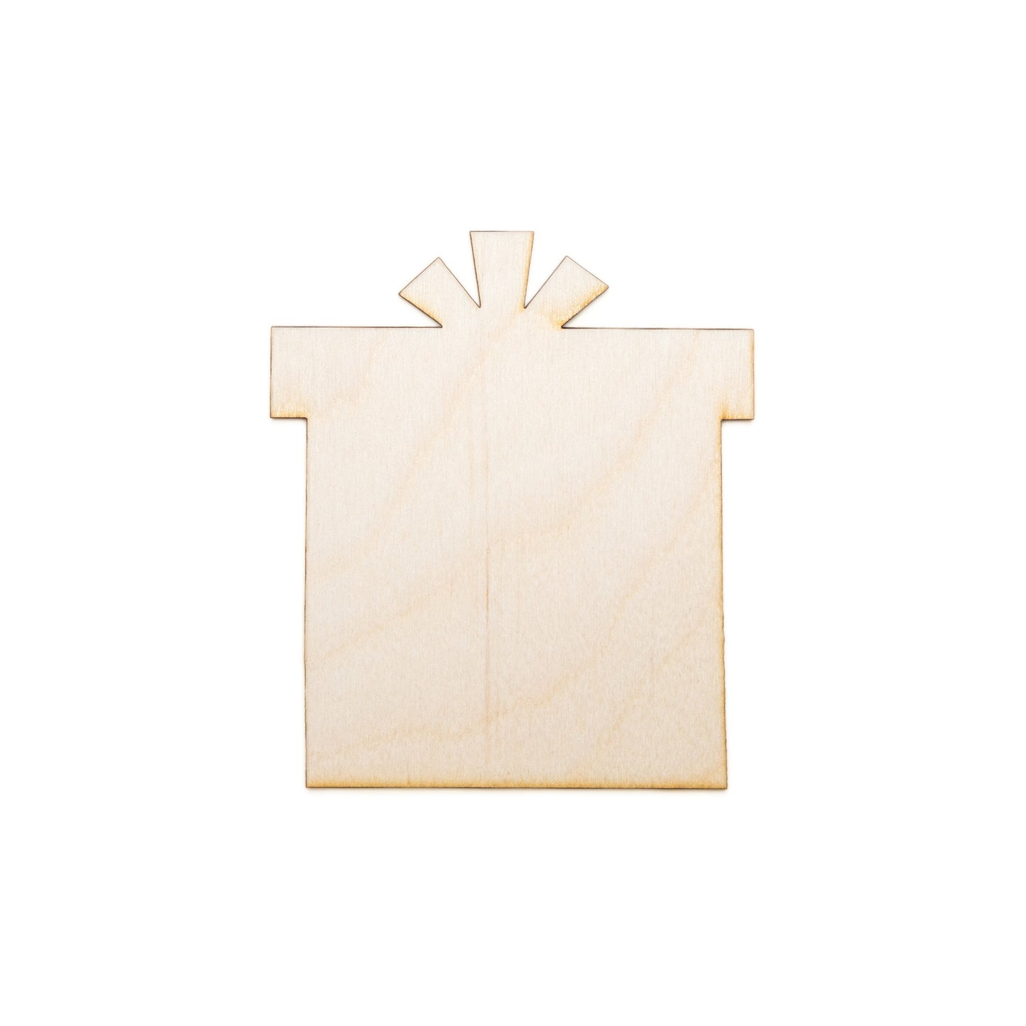 Square Gift Box-Square Bow Top-Blank Wood Cutout-Gift And Holiday Decor-Various Sizes-DIY Crafts-Birthday Box-Party Favors-Holiday Gift Box