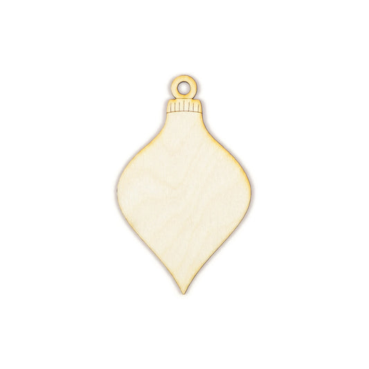 Teardrop Ornament-Blank Wood Cutout-Tree Ornaments Decor-Choose A Size-DIY Crafts-Holiday Party Favors-Home Decor-Christmas Wood Ornaments