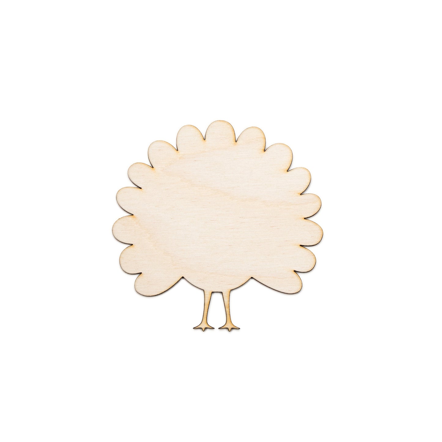 Turkey Wood Cutout-Blank Or Lined-Turkey Decor-Choose A Size-DIY Crafts-Fall Decor-Cute Turkey Wood cutout-Holiday Crafts-Thanksgiving Decor