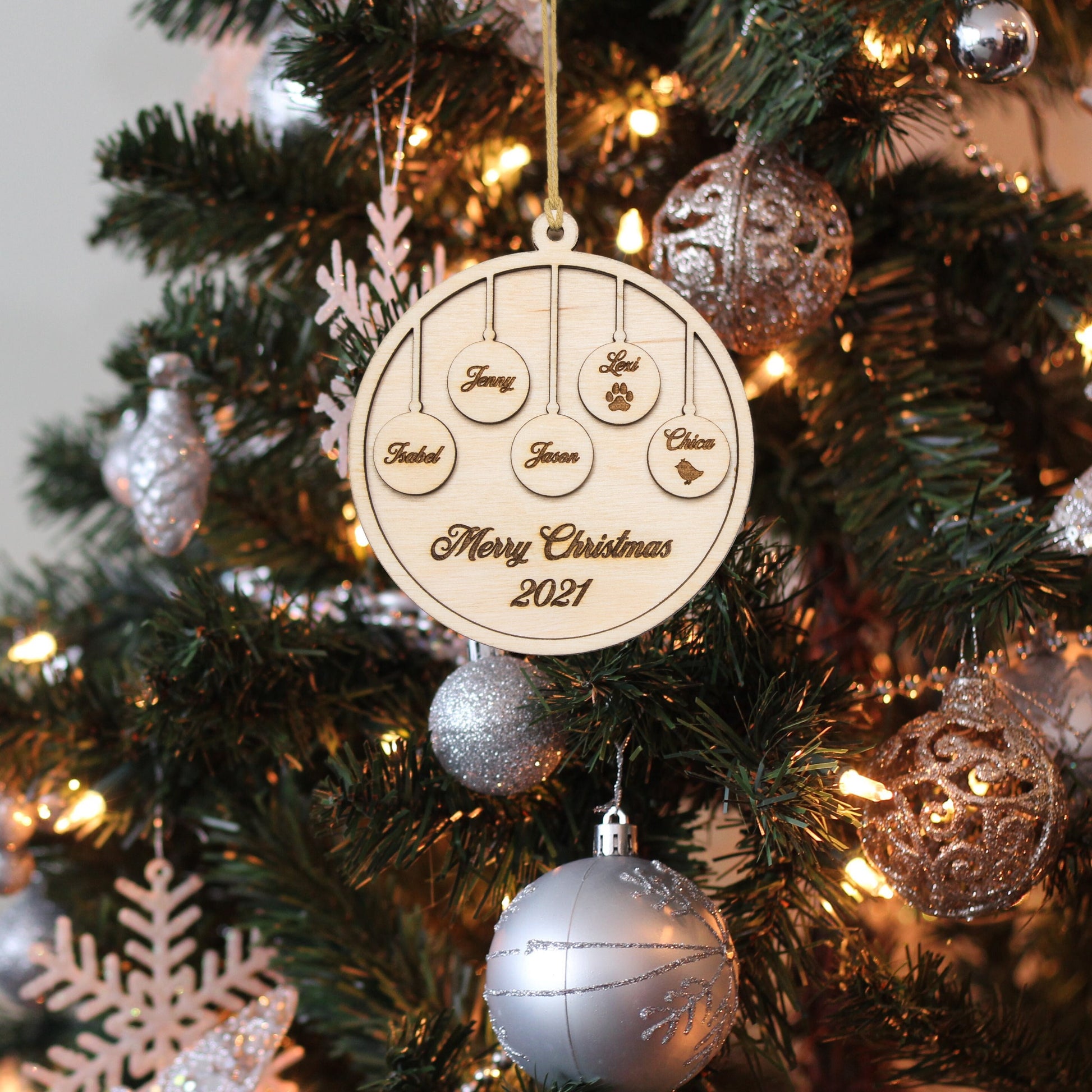 Personalized Custom Wood Ornaments