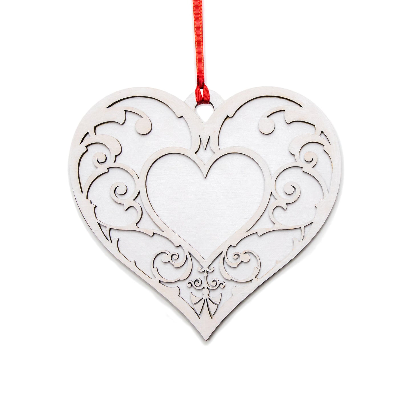 Valentine Heart Decor-Hanging Heart-Valentine Gifts-Layered Wood-Various Color Options-Valentine's Day Home Decor-Filigree Heart Design