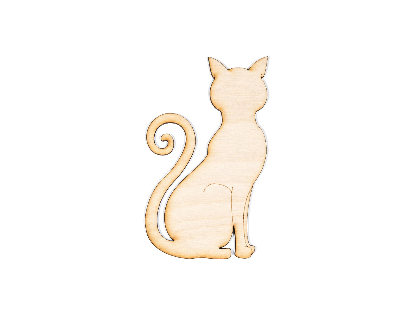 Sitting Cat-Wood Cutout-Cat Wood Decor-Various Sizes-DIY Crafts-Wood Cat Shape-Cute Cat Crafts-Cat Lovers-Cat Wood Accents