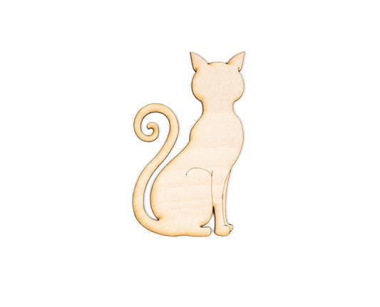 Sitting Cat-Wood Cutout-Cat Wood Decor-Various Sizes-DIY Crafts-Wood Cat Shape-Cute Cat Crafts-Cat Lovers-Cat Wood Accents