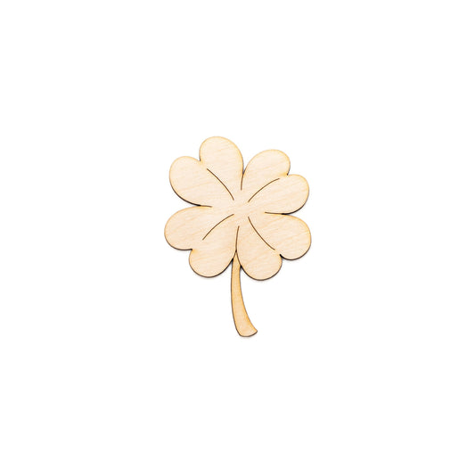 Shamrock-Four Leaf Clover-Wood Cutout-St Patrick's Day Decor-Wooden Clover-Various Sizes-DIY Crafts-Holiday Party Crafts-Plant Decor-Clovers