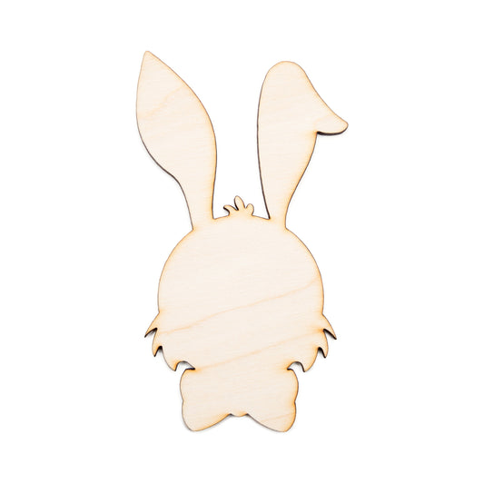 Bunny Head With Bow-Blank Wood Cutout-Spring Bunny Shape-Various Sizes-DIY Spring Crafts-Easter Basket Accessories-Cute Bunny Wood Accents