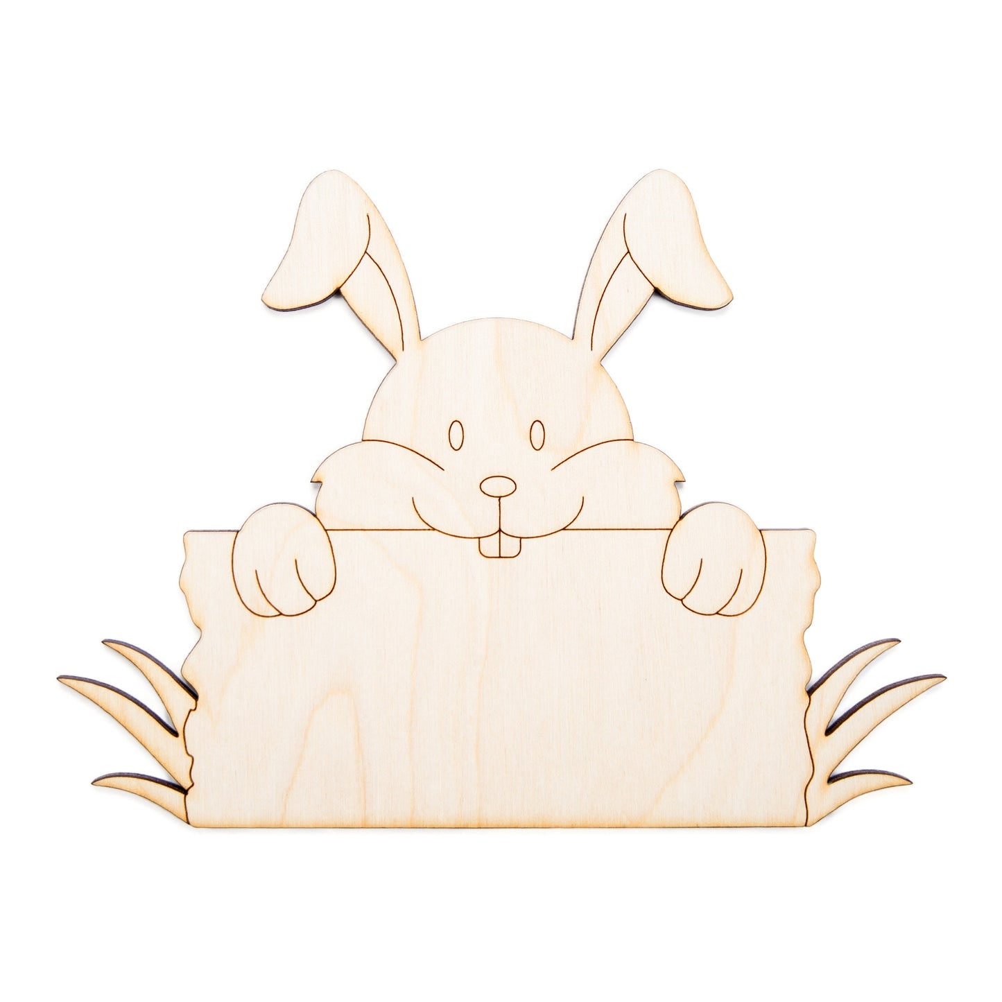 Bunny Sign Wood Cutout-Cute Bunny Sign-Blank Sign-Various Sizes-Easter Decor-DIY Wood Signs-Easter Sign-Easter Home Decor-Bunny Wood Accents