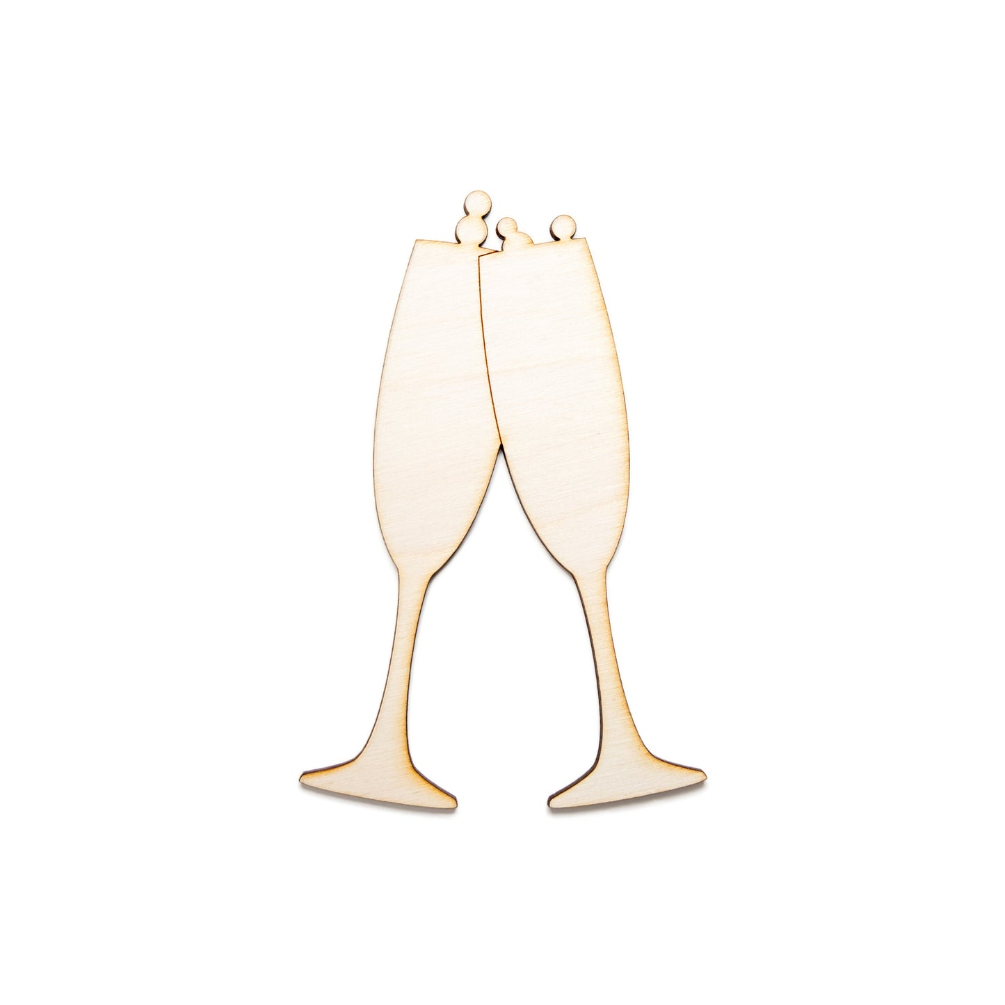 Bubbly Champagne Glass Toast-Blank Wood Cutout-Special Occasion Decor-Various Sizes-DIY Wedding Crafts-Anniversary Wood Decor-Celebrations