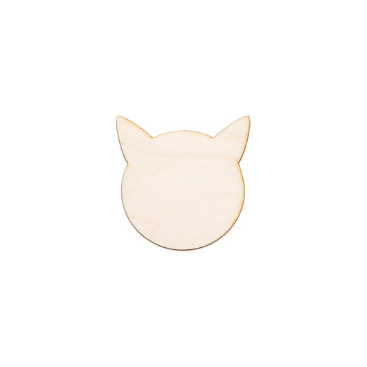 Cat Head-Blank Wood Cutout-Round Cat Head Shape-Various Sizes-Cat Wood Sign-Pet Wood Decor-Cat Wood Decor-Cat Accessories-Wooden Cat Accents