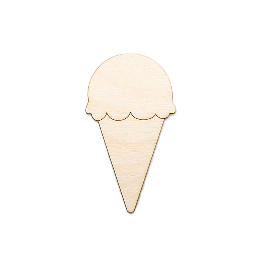 Ice Cream Cone-Wood Cutout-Dessert Theme Decor-Various Sizes-DIY Crafts-Ice Cream Party Crafts-Ice Cream Wood Accents-Classic Ice Cream