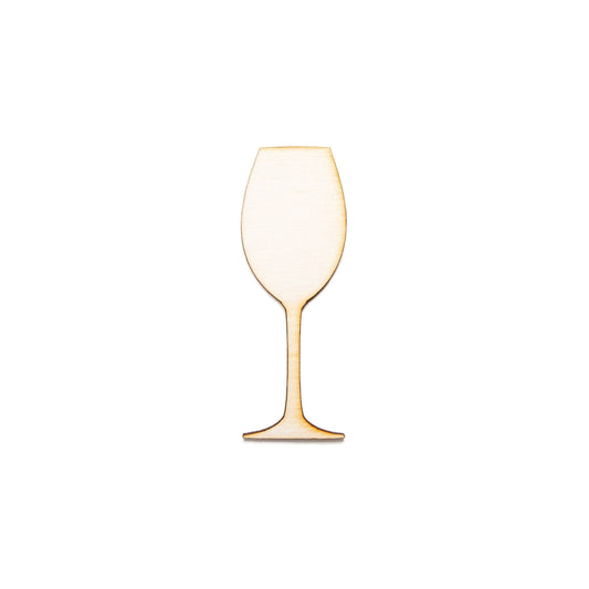 Wine Glass Blank Wood Cutout-Flat Bottom Stem-Classic Wine Glass-Various Sizes-Wine Glass Decor-Wine Party Theme Decor-DIY Crafts-Drinks