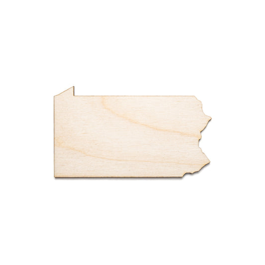 Pennsylvania State Wood Cutout-USA Wood Decor-Various Sizes-Geography Decor-USA States-Individual State Cutouts-Wooden States Home Decor