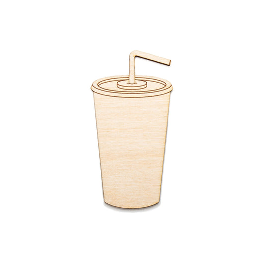 Soda Drink-Detail Wood Cutout-Soda Fountain Decor-Various Sizes-Fast Food Theme Wood Decor-Drink Cup Wood Shape-Food Wood Accents-Drinks