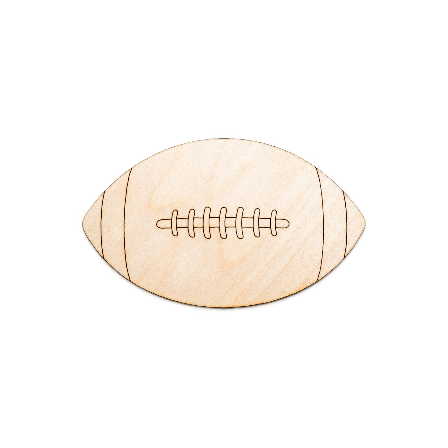 Football Wood Cutout-Sports Wood Decor-Sports Theme Decor-Various Sizes-DIY Sports Crafts-Football Wood Shape-Sports Balls-Games and Sports