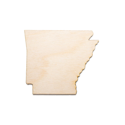 Arkansas Wood Cutout-States Wood Decor-State Wood Shapes-Various Sizes-DIY Crafts-Geography Theme Decor-Arkansas Wood Decor-State Shapes