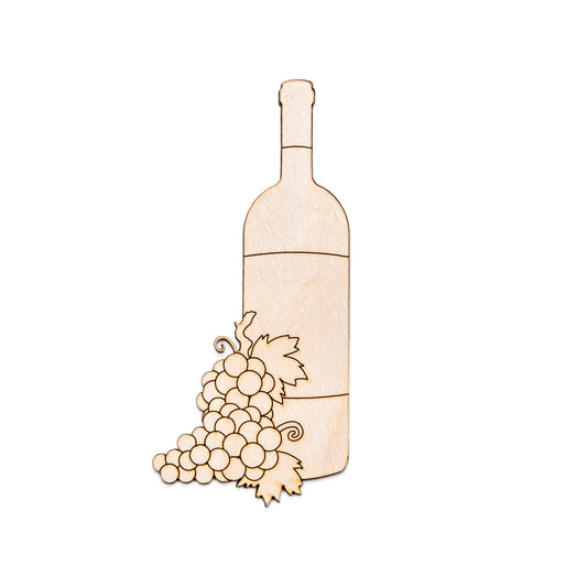 Wine And Grapes-Wood Cutout-Wine Bottle Wood Decor-Fruits And Wines Theme-Various Sizes-DIY Crafts-Wine Lovers Home Decor-Wine Party Decor