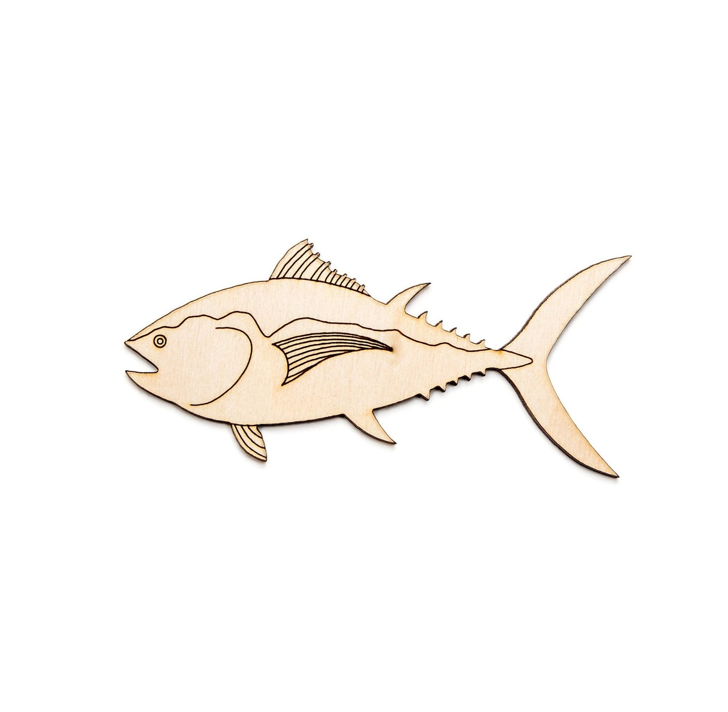 Tuna Fish-Detail Wood Cutout-Ocean Fish Wood Decor-Various Sizes-Aquatic Life Theme Decor-Big Fish Cutouts-Tuna Fish Decor-Fishing Theme