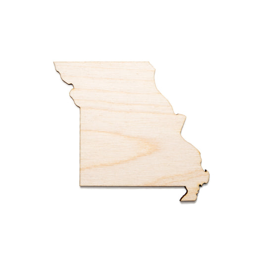 Missouri State Wood Cutout-State Wood Decor-Various Sizes-Geography Decor-USA States Decor-Individual State Cutouts-Wooden States Home Decor