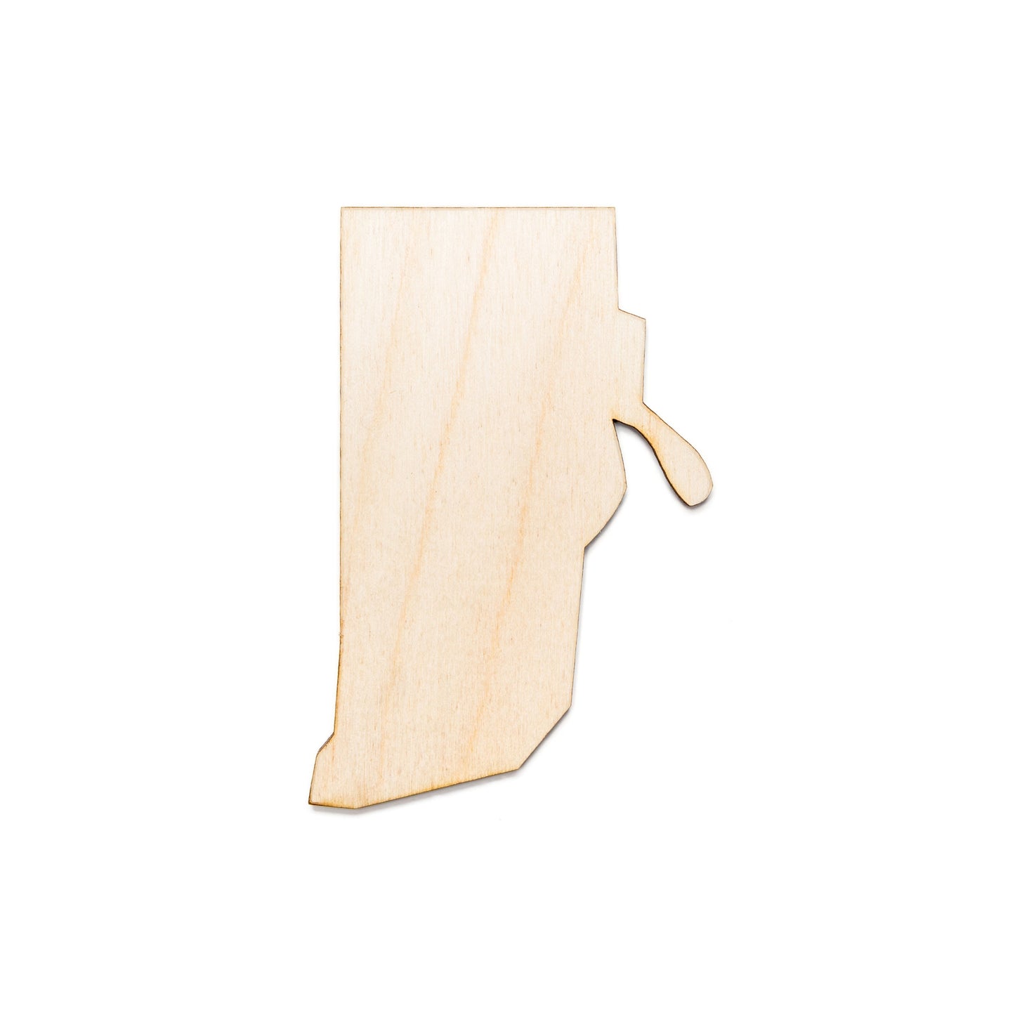 Rhode Island State Wood Cutout-USA Wood Decor-Various Sizes-Geography Decor-USA States-Individual State Cutouts-Wooden States Home Decor