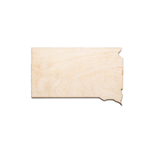 South Dakota State Wood Cutout-USA Wood Decor-Various Sizes-Geography Decor-States Decor-Individual State Cutouts-Wooden States Home Decor