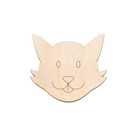 Cute Puppy Head-Detail Wood Cutout-Pet Animals Theme Wood Decor-Various Sizes-Cute Creatures-Dog Wood Sign-Cute Dog Theme Decor-Kids Decor