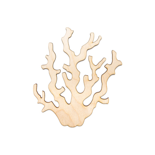 Coral-Wood Cutout-Ocean Plants And Coral Wood Decor-Various Sizes-DIY Crafts-Aquatic Life Theme Decor-Ocean Wood Accents-Coral Wood Shape