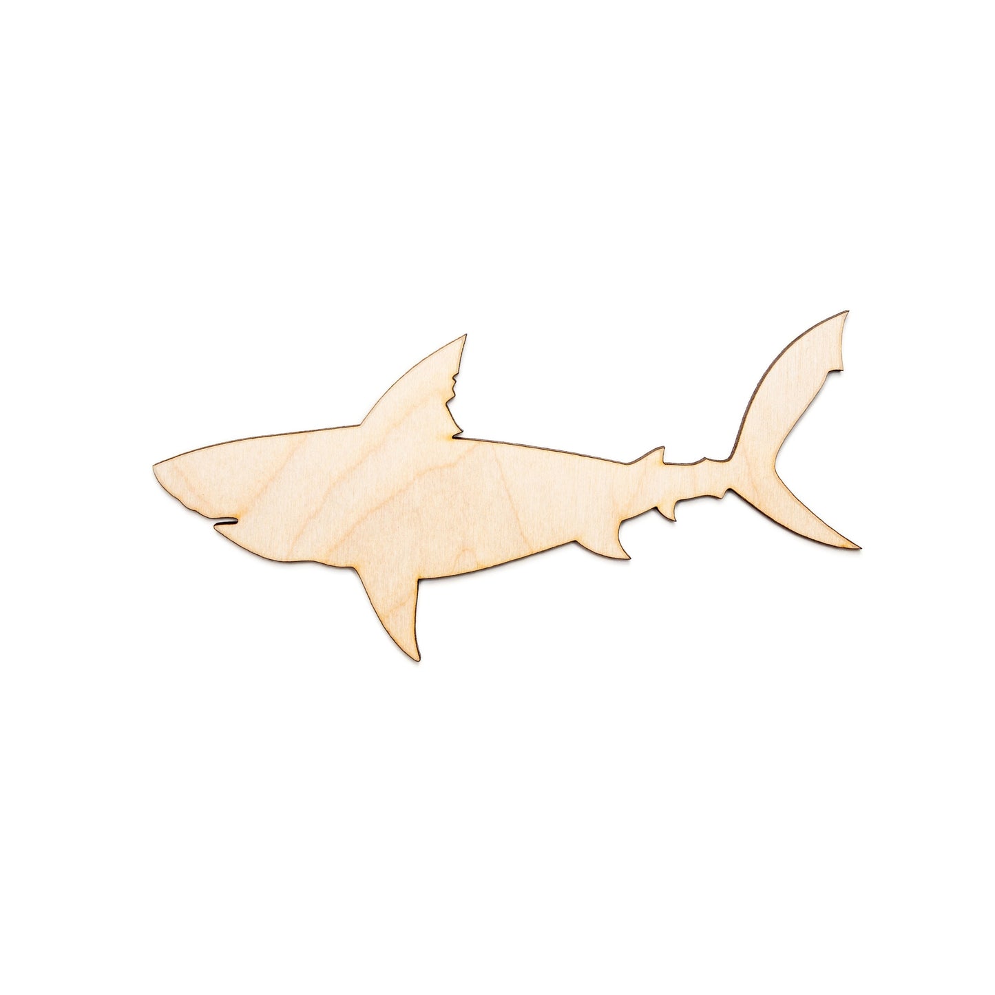 Shark-Blank-Wood Cutout-Sea Creatures Wood Decor-Shark Shapes-Various Sizes-Sea Predators-Ocean Fish Decor-DIY Crafts-Realistic Shark Cutout