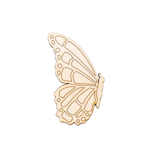 Butterfly Side Profile-Detail Wood Cutout-Butterfly Theme Decor-Bugs And Insects Decor-Various Sizes-DIY Crafts-Spring Bugs-Butterfly Shapes