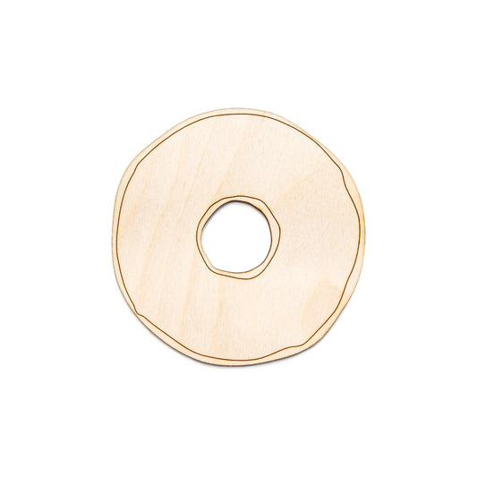 Donut Plain-Wood Cutout-Blank Donut Wood Decor-DIY Desserts And Pastries-Various Sizes-Donut Party Decor-Food And Desserts Cuts-Round Donut