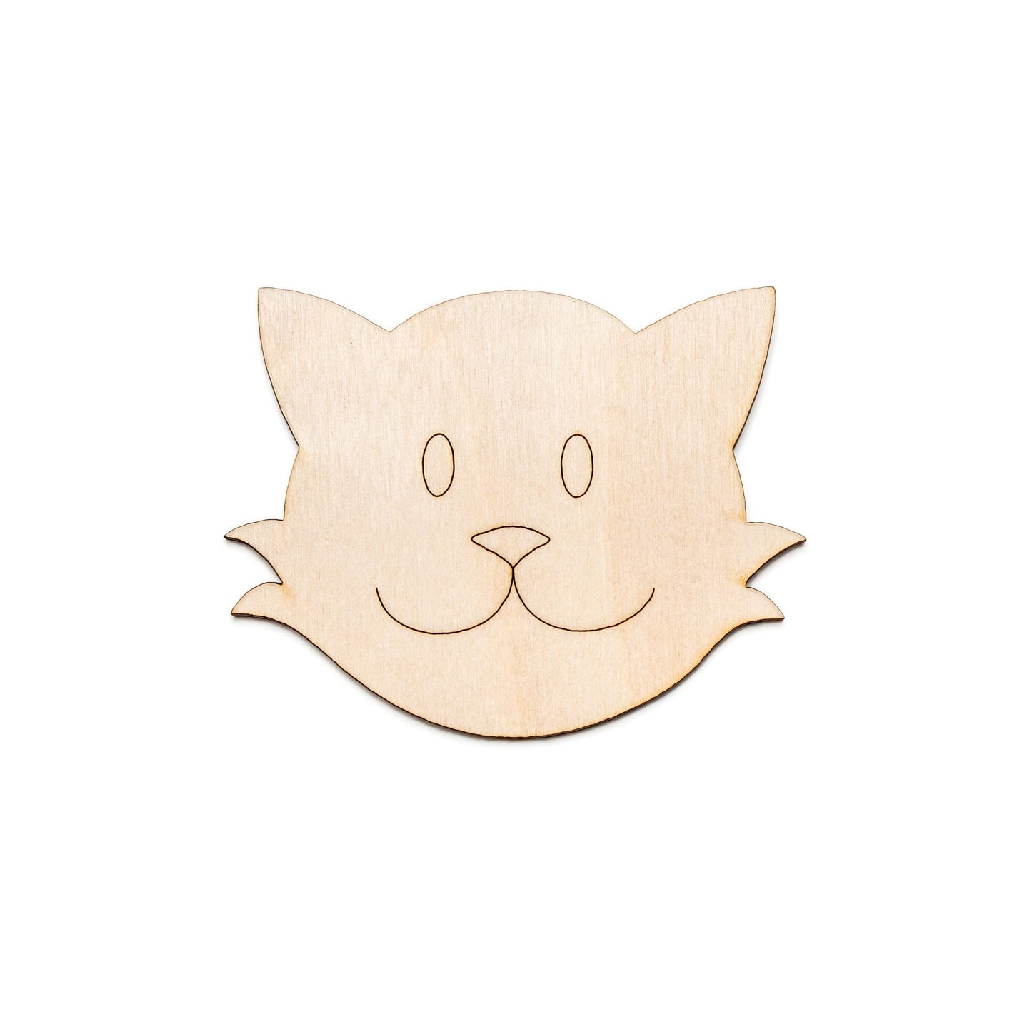 Cute Cat Head-Detail Wood Cutout-Pet Animals Theme Wood Decor-Various Sizes-Cute Creatures-Cat Wood Sign-Cute Cat Theme Decor-Kids Decor