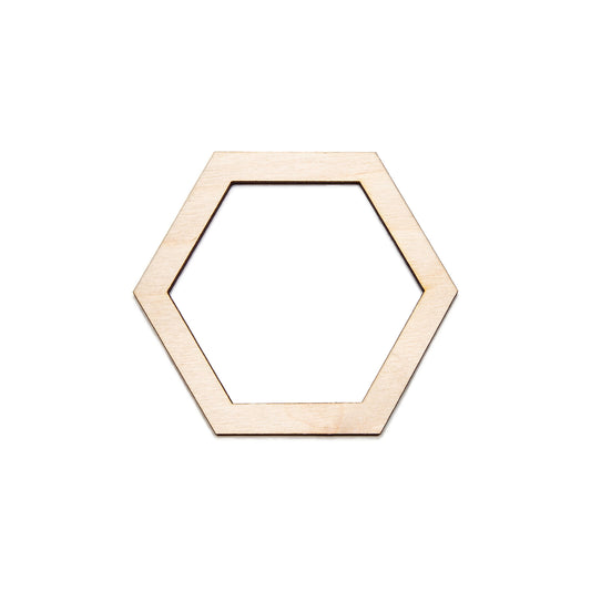 Honeycomb-Single Piece-Hollow Detail Wood Cutout-Honey Bee Theme Decor-Various Sizes-Hexagon Shape-Geometric Shapes-Open Honeycomb Piece