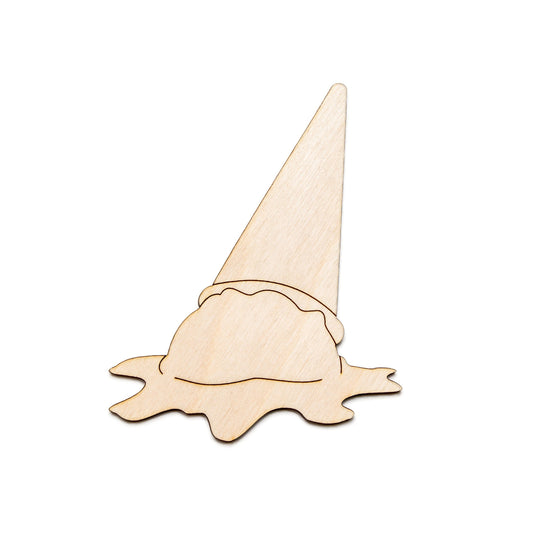 Melted Ice Cream Cone-Blank Wood Cutout-Desserts Theme Wood Decor-Ice Cream Party Decor-Various Sizes-DIY Crafts-Sweets Theme Decor-Summer