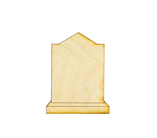 Peon Top Square Tombstone-Wood Cutout-Lined-Grave Stone-Halloween Decor-Various Sizes-DIY Crafts-Gothic Decor-Gothic Favors-Graveyard-Old