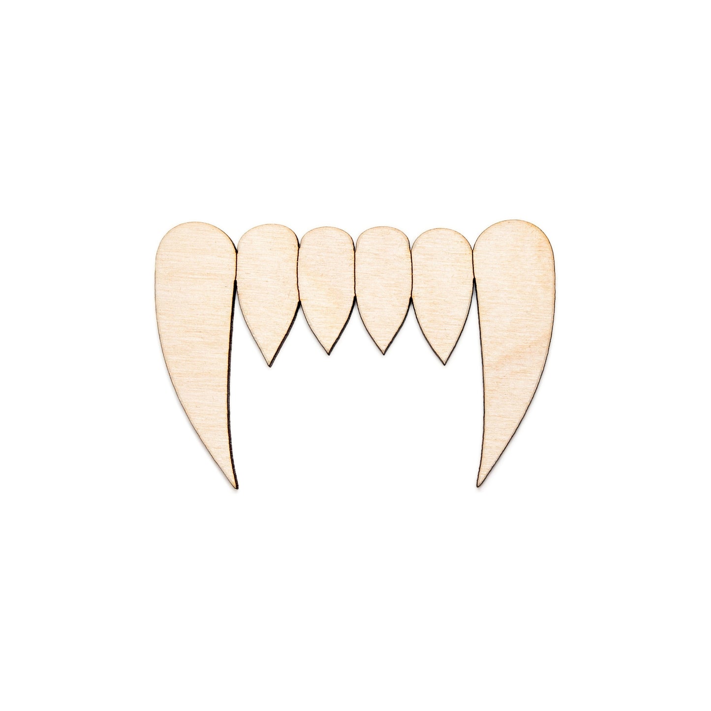 Vampire Fangs-Wood Cutout-Monster Fangs-Wooden Teeth-Various Sizes-DIY Spooky Crafts-Vampire Theme Decor-Creatures Of The Night Decor-Vamps