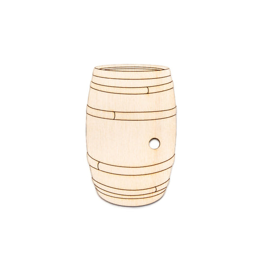 Barrel-Minimal Detail Wood Cutout-Wine Barrel Wood Decor-Rustic Barrel-Wine Party Decor-Various Sizes-DIY Crafts-Vineyard And Wine Decor