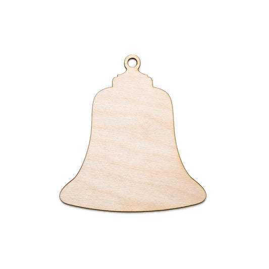 Bell Ornament Blank Wood Cutout-Traditional Bell Wood Decor-Various Sizes-DIY Crafts-Holiday Bell Wood Accents-Classic Bells-Old Style Bell