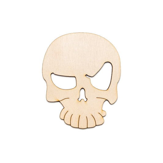 Cartoon Skull-Wood Cutout-Cartoon Style Spooky Skull Wood Decor-Various Sizes-Fun Skull Design-Halloween Wood Decor-Spooky Crafts Decor