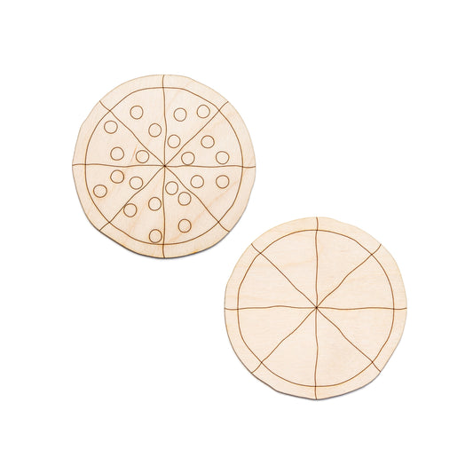 Pizza-Whole-Detail Wood Cutout-Pizza And Party Food Wood Decor-Various Sizes-Two Design Options-DIY Crafts-Unfinished Wood Decor-Junk Food