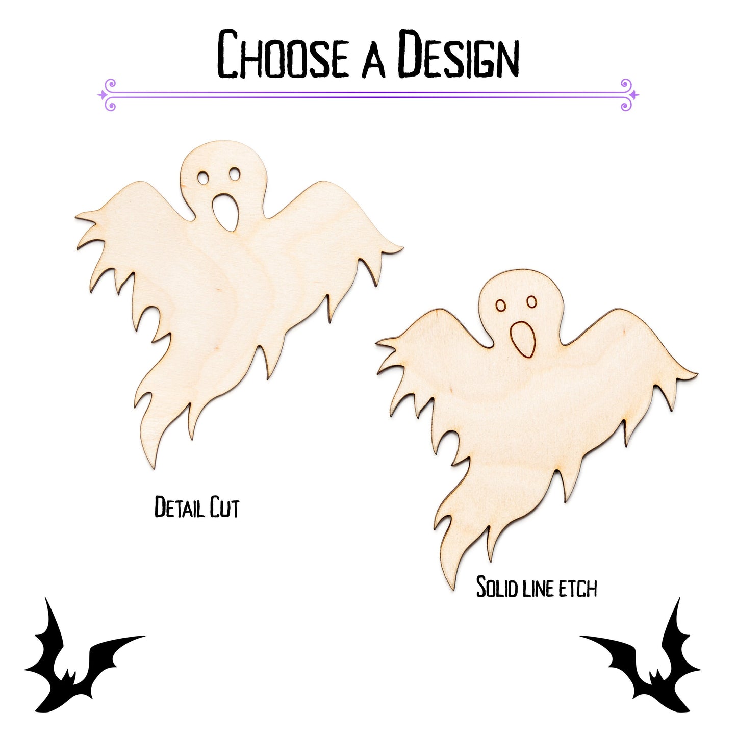 Ghost-Shredded-Wood Cutout-Spooky Ghosts-Halloween Decor-Various Sizes-DIY Crafts-Tattered Ghost Design-Unfinished Wood-Two Design Options