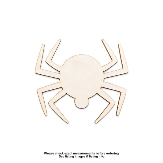 Spider-Blank Wood Cutout-Cute Spider-Chunky Spider Decor-Various Sizes-DIY Crafts-Bugs And Arachnids-Halloween Spider-Spooky Wood Decor