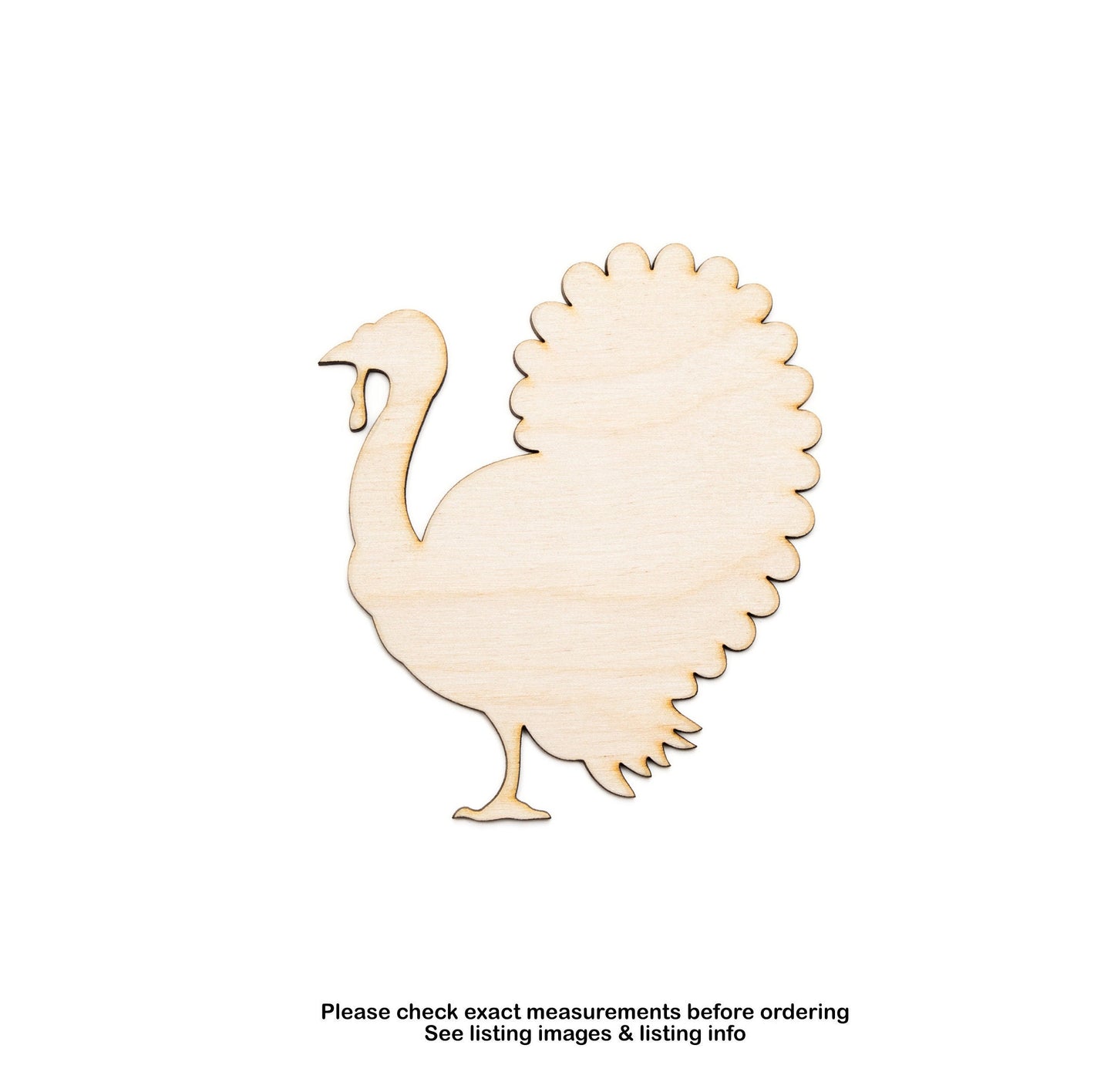 Turkey-Side Profile-Blank Wood Cutout-Wild Bird Silhouette-Fall Decor-Various Sizes-DIY Crafts-Turkey Wood Decor And Crafts-Animal Shapes