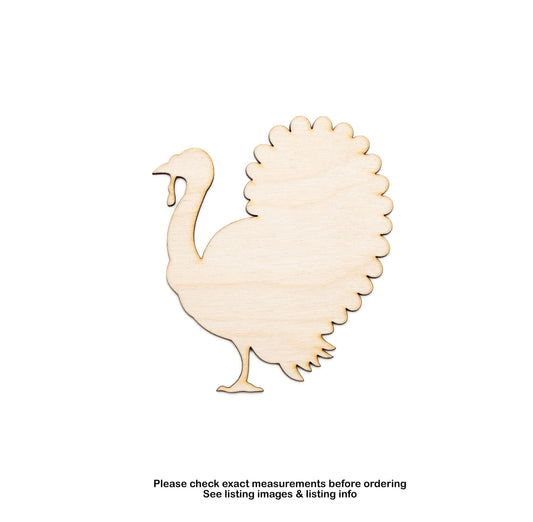 Turkey-Side Profile-Blank Wood Cutout-Wild Bird Silhouette-Fall Decor-Various Sizes-DIY Crafts-Turkey Wood Decor And Crafts-Animal Shapes