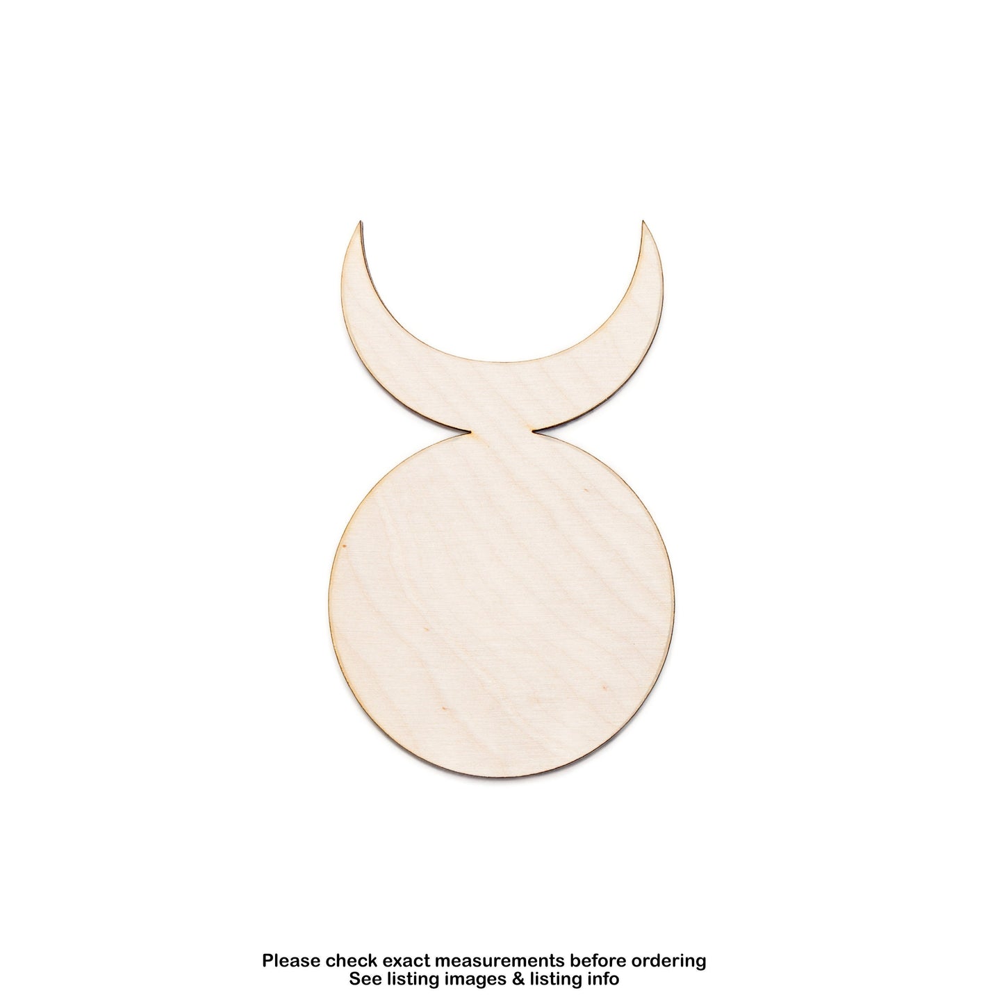 Horned God Symbol-Blank Wood Cutout-Wiccan Symbols-Deities-Wiccan Wood Decor-Various Sizes-DIY Crafts-Magical Symbols-Wilderness-Nature