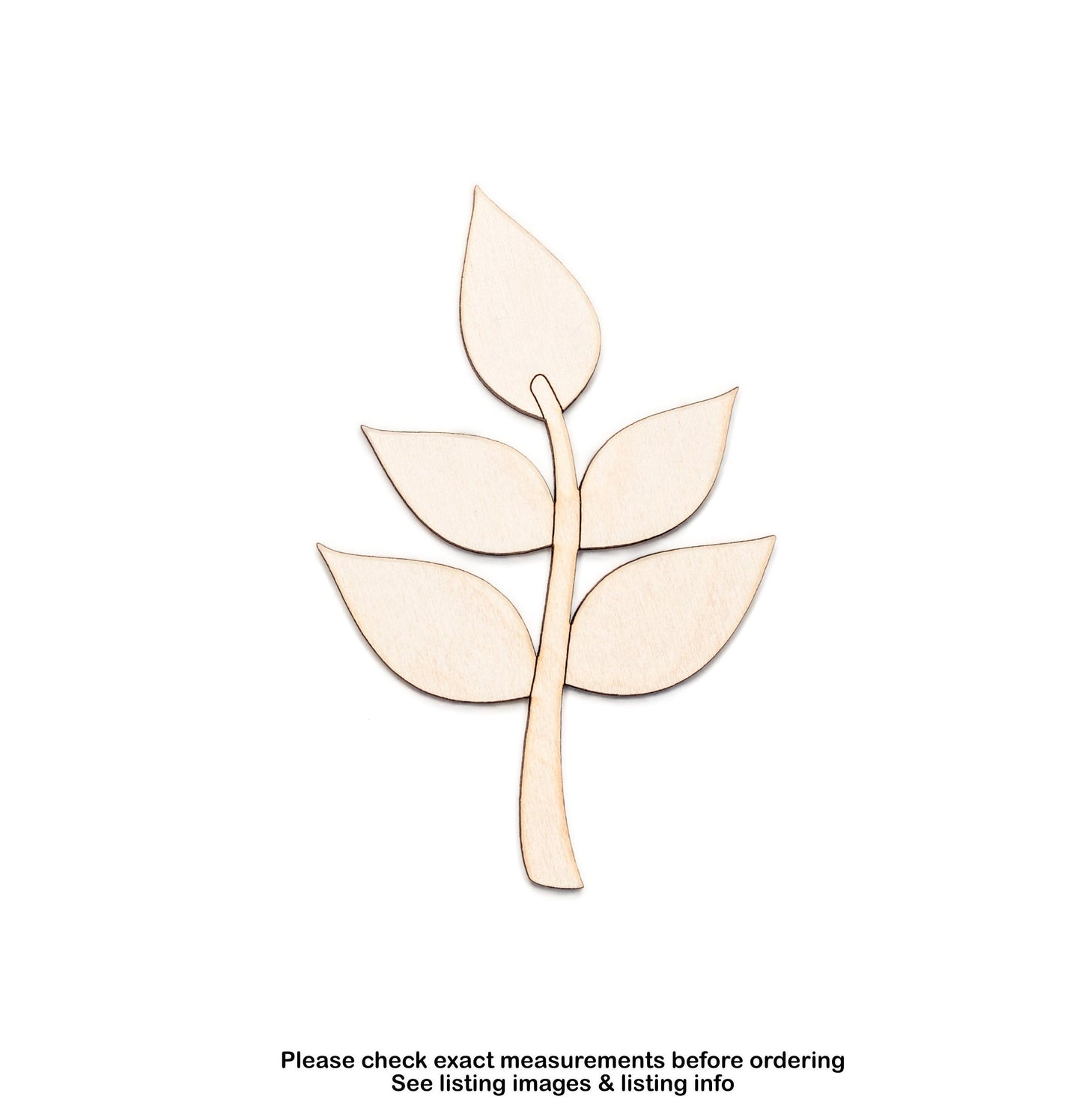 Olive Branch-Wood Cutout-Plants And Flowers-Peace Branch-Various Sizes-DIY Crafts-Olive Theme Decor-Branch With Leaves-Unfinished Wood