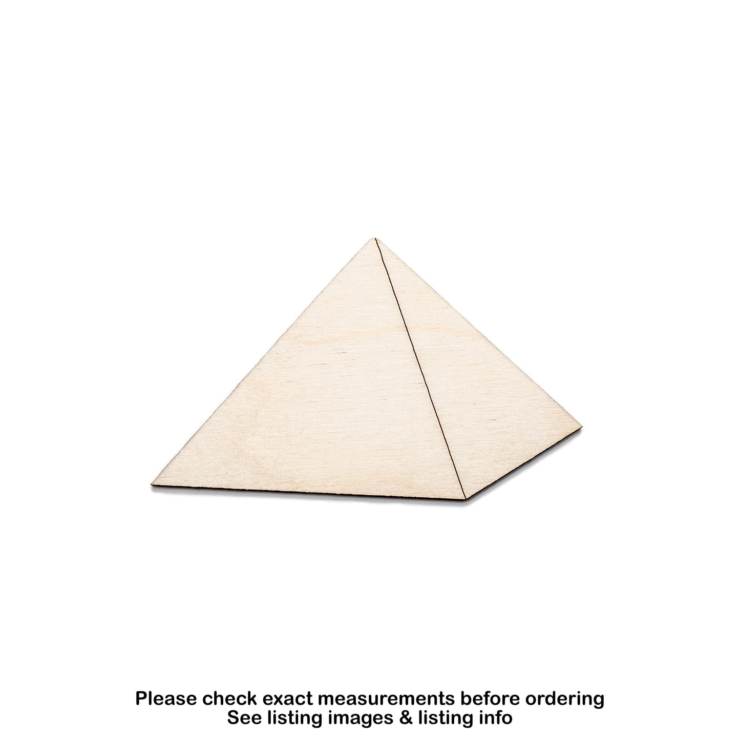 Pyramid Single-Wood Cutout-Egyptian Pyramid-Ancient Structures-Various Sizes-DIY Crafts-Geographical Wood Decor-Ancient History Theme Decor