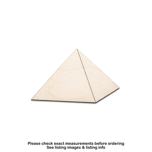 Pyramid Single-Wood Cutout-Egyptian Pyramid-Ancient Structures-Various Sizes-DIY Crafts-Geographical Wood Decor-Ancient History Theme Decor