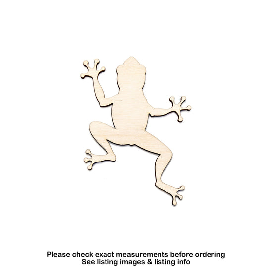 Tropical Frog-Wood Cutout-Tropical Amphibians-Various Sizes-DIY Crafts-Unfinished Wood-Rainforest Creatures-Blank Frog Shape-Sticky Frog