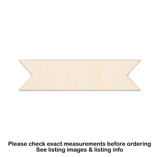Banner Ribbon Blank Wood Cutout-Award Ribbons Decor-Signs And Labels-Various Sizes-DIY Crafts-Unfinished Wood-Sign Accents-Create Your Own
