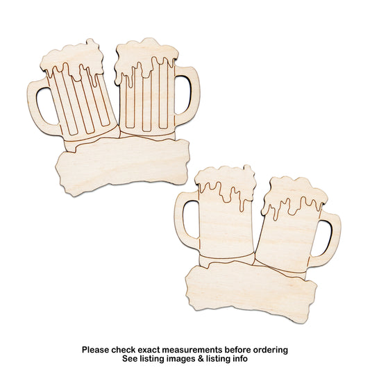 Beer Mug Toast Blank-Wood Cutout-Beer And Drinks Wood Decor-Special Occasions Decor-Various Sizes-DIY Crafts-Foamy Beers Wood Signs-Festive